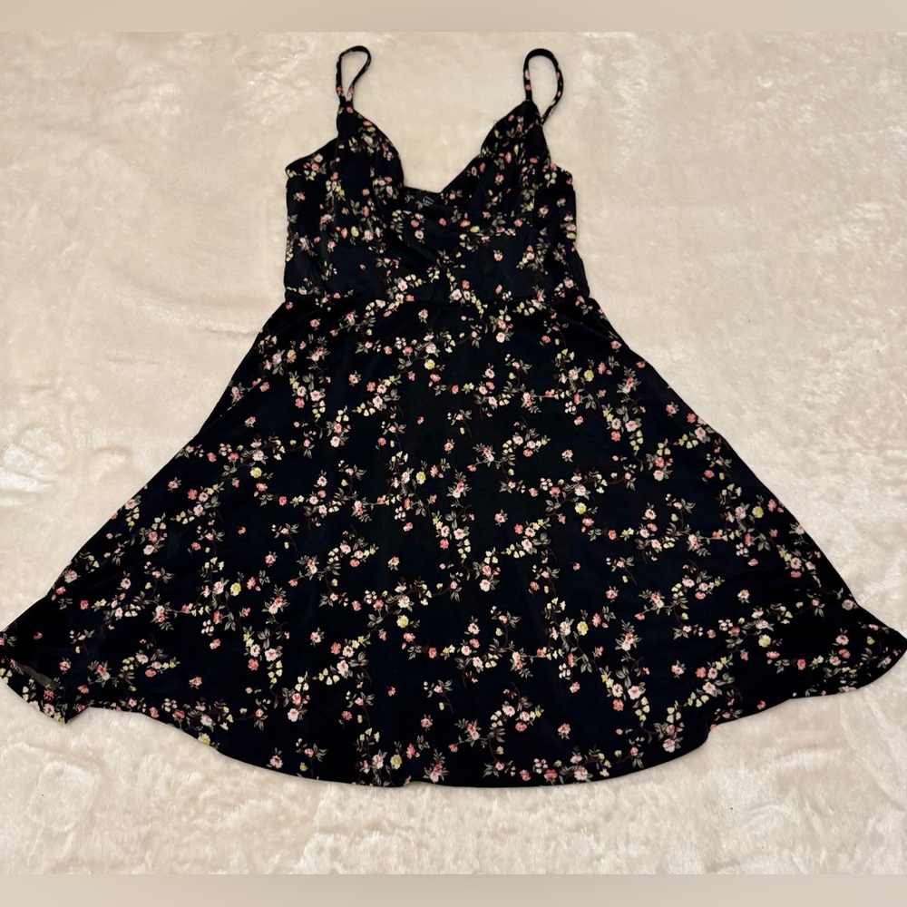 Lovely Day Black Floral Mini Dress